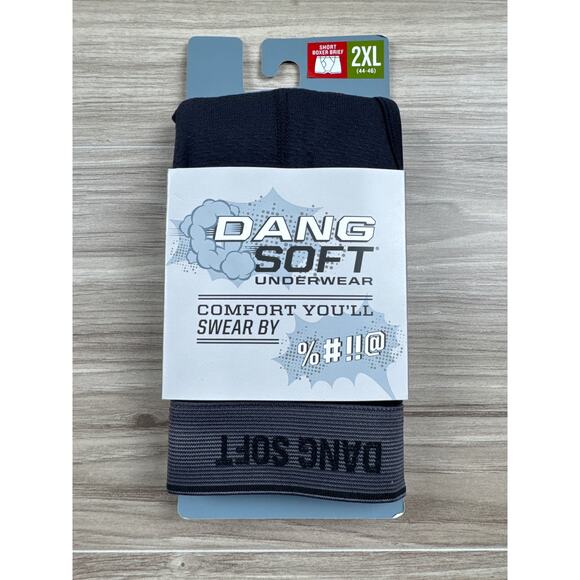 Dang Soft Men’s Short Boxer Briefs – Black, Size 2XL, NWT - Picture 1 of 3